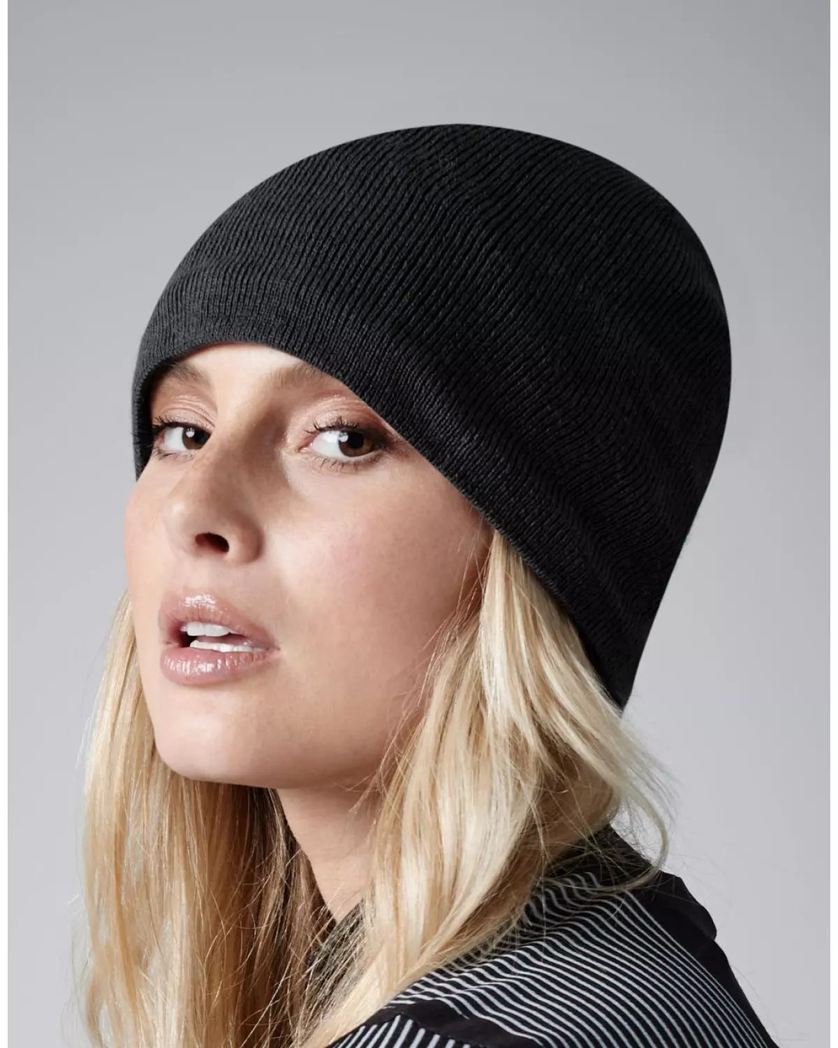 Bonnet Beechfield Gris – Taille Unique – Neuf Avec étiquettes – Pour Femme